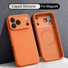 Магнитный Чехол Для Magsafe Для iPhone 17 Pro Max Роскошный Жидкий Силикон Мягкая Крышка Funda Для iPhone 16 15 14 13 Pro Max 17e 16e