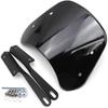 Motorcycle Windshield Universal Black Windscreen for Compatible with Honda Yamaha Kawasaki Suzuki Front Wind Deflector Fairing