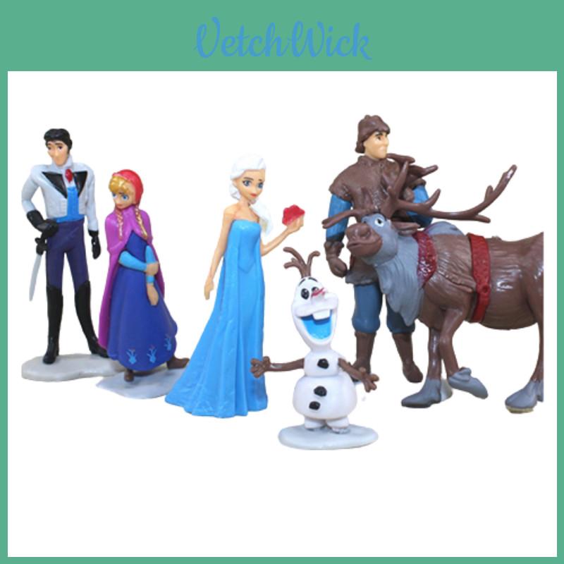 Игрушечные фигурки принцесс Disney Холодное сердце, слепые боксы с Анной, Эльзой, Олафом, коллекционные фигурки для детей от 3 лет