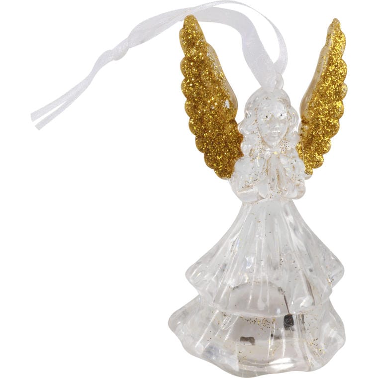 White LED Angel Battery Operated - Decoration 9.5 cm High
