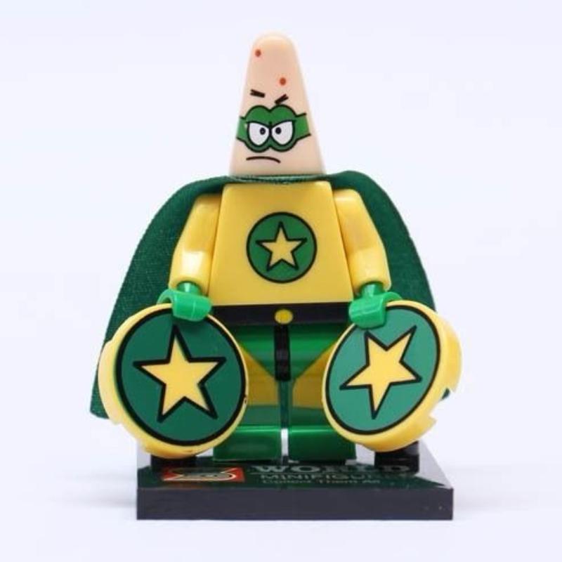 Spongebob Patrick Star Blocks Cartoon Anime Assembled Model  Small Building Blocks Children Cute Boys Girls  Educational Gifts
