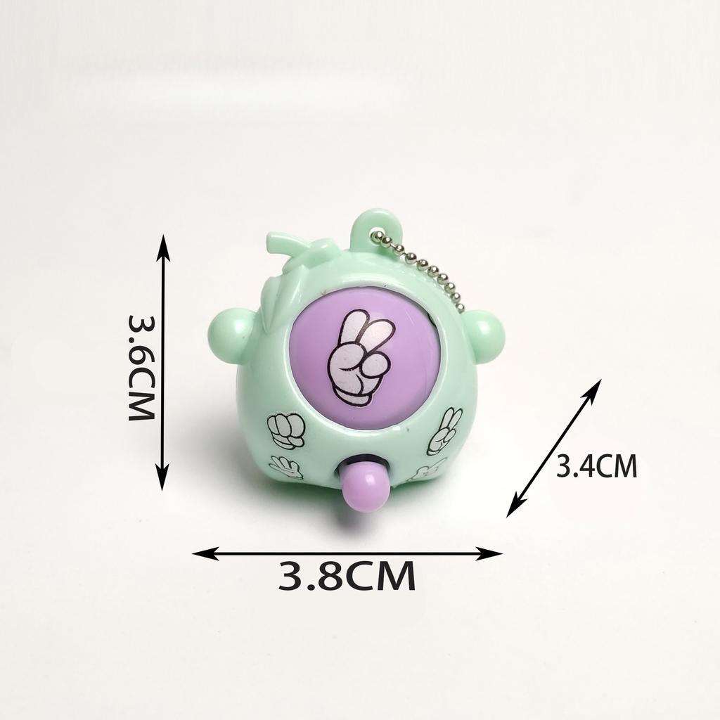 5/10pcs Cute Mini Rock Paper Scissors Game Keychains, Interesting Toys, Keychain, Wallet, Backpack Decor, Stress Relief, Party Favors,Random Colors