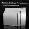 Aluminum Alloy Waterproof Gaming & Office Mouse Pad - Wear-Resistant, Customizable Logo, Gift-Ready