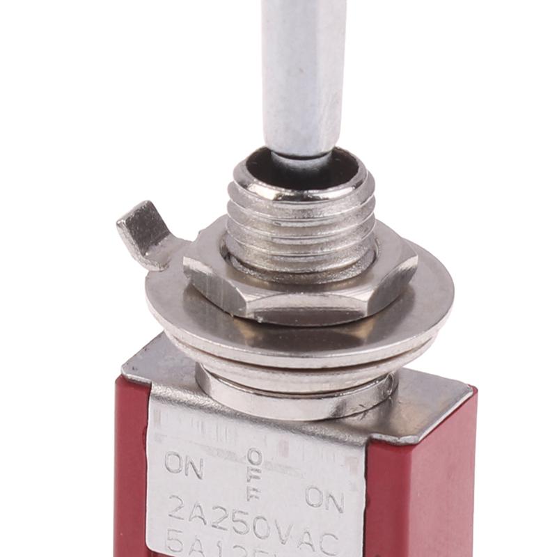 Тумблер 3-контактный 3/2 положения Самофиксация/Самовозврат Вкл Выкл Вкл Dpdt Spst Dpst 5A 125Vac 2A 250Vac Фиксация Плоская ручка