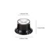4Pcs Black Volume Control Knobs ABS And Aluminum Control Knobs Replacement  Electric Guitars