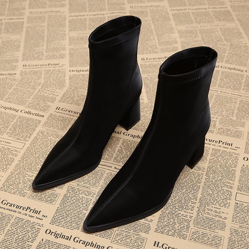Sexy Pointed Toe Women Ankle Boots Brand High Heels Shoes Woman Winter 2025 Trend Elegant Office Shoes Fashion Pumps Botas Mujer