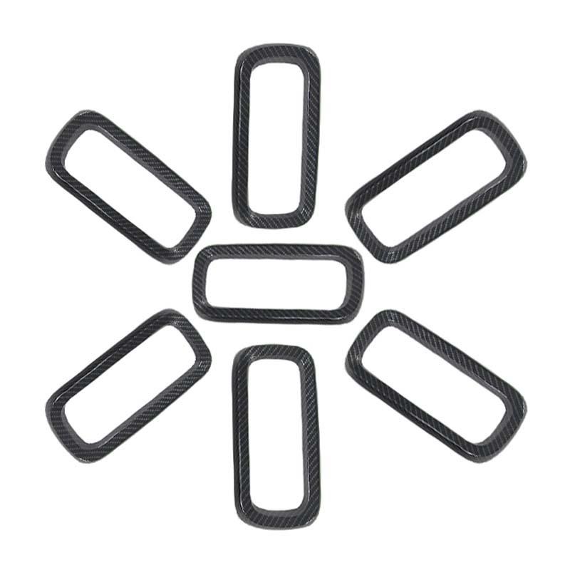 Наклейки для автомобильной решетки ABS, декоративные наклейки для Jeep Renegade 2016, внешние аксессуары для автомобиля