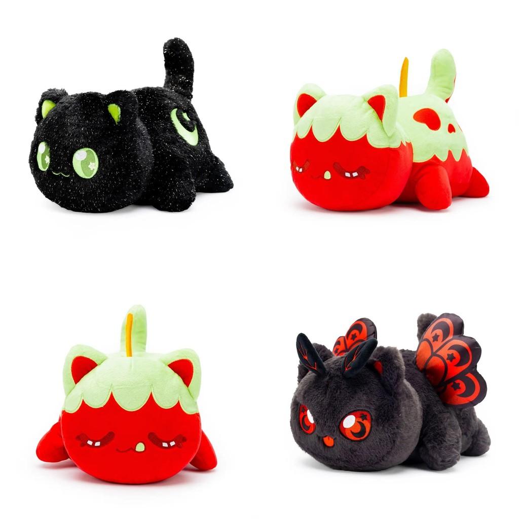 Очаровательная плюшевая игрушка-кошка в виде красного яблока для детей. Идеальный подарок на праздники и особые случаи.