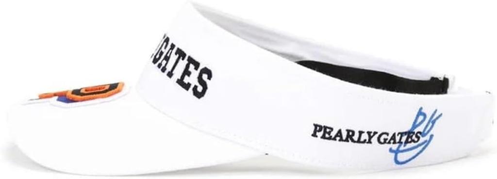 Унисекс Солнцезащитный козырек Размер Гольф Шляпа FR [PEARLY GATES] (Переработанный твил, регулируемый) / / 053-5187202 030_Белый