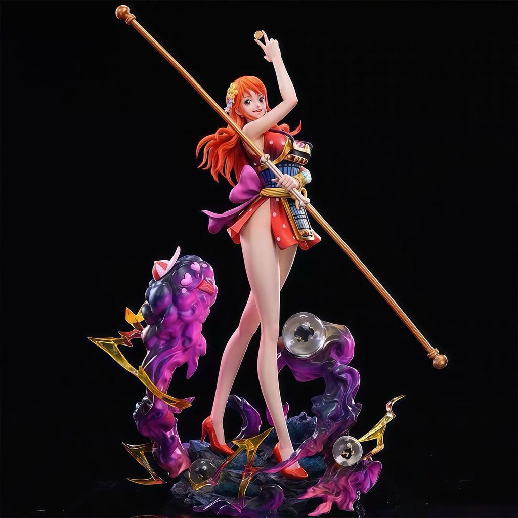 30 см One Piece Нами Аниме Фигурка Действия Модель для Корпуса ПК Украшение Периферия Подарок Автомобиль ПВХ Статуя Коллекционная Фигурка для Украшения Комнаты