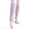1 Pair Women Girls Ballet Dance Stirrup Leg Warmers Ribbed Knitted Solid Color Toeless Latin Knee High Socks Yoga Sports Warm Cover Sleeves  Sky Blue
