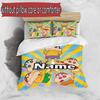 3pcs Duvet Cover Set (1*Duvet Cover + 2*Pillowcase, Without Core), Custom Name Crayon Shin Pattern Bedding Set, Home Bedroom Decor Gift