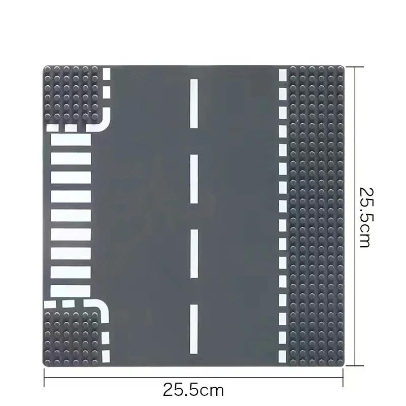 32X32 Dots Building Block Base Plate 25.5X25.5Cm Grassland River,Tropical Treehouse & City Road Street Scenery Bricks Toys