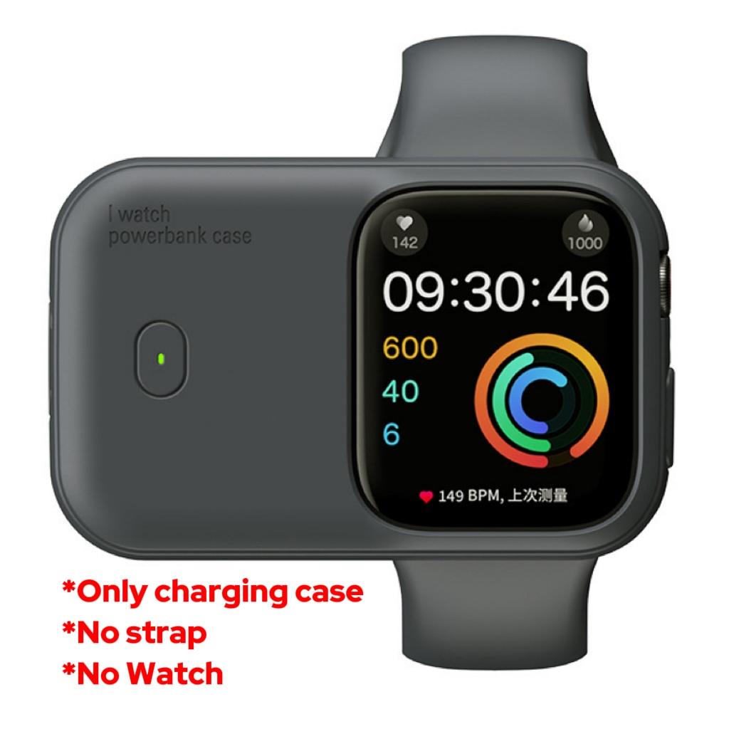 Портативное беспроводное зарядное устройство 1200 мАч Power Bank для Apple Watch 9 8 7 6 5 4 SE Ultra для iWatch Чехол для быстрой зарядки