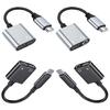 Дорожный переходник-адаптер Plug and Play USB C на 3,5 мм Зарядный адаптер Чистый вывод звука Для мобильных рабочих станций