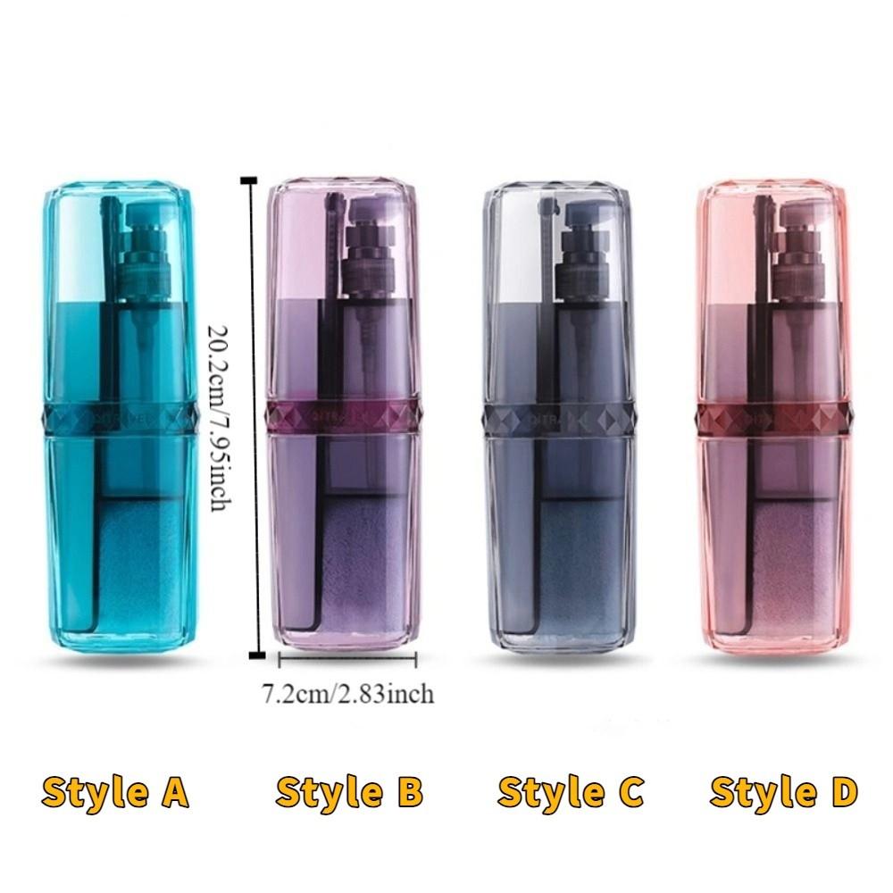 6pcs/set Toothbrush Storage Box Partitioned Toothbrush Cup Case Travel Mouthwash Cup Camping