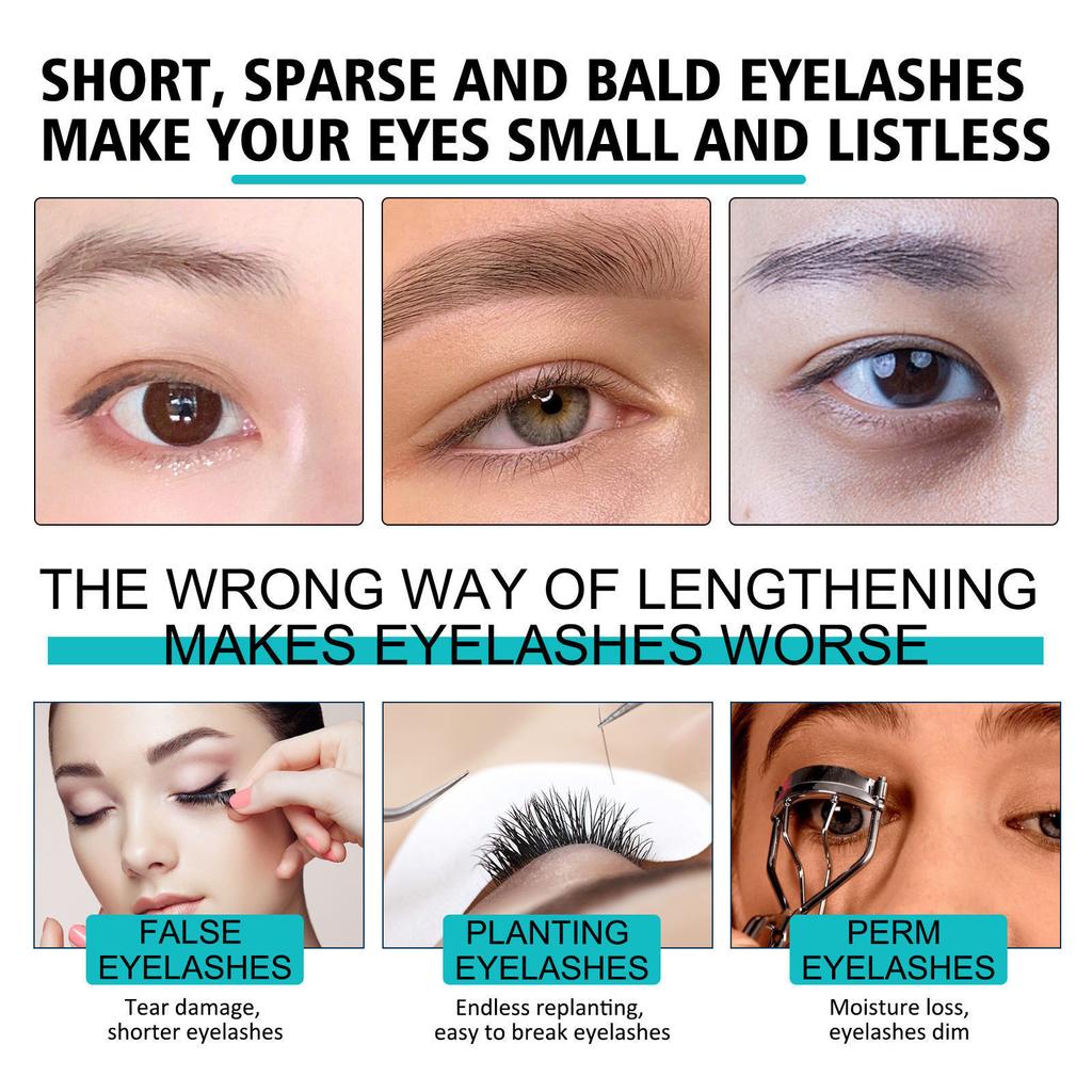 Eye Black 2-in-1 Eye Black Waterproof And Lasting Natural Lengthening And Thickening Effect