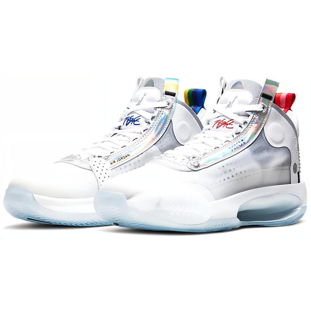Jordan XXXIV Белый Металлик Серебристый GS BQ3384-101