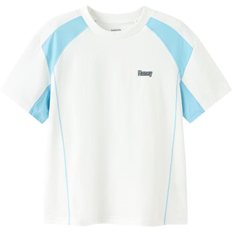 Balabala balaOne Kids' Quick-Dry Sun Protection Letter Print Short Sleeve T-Shirt