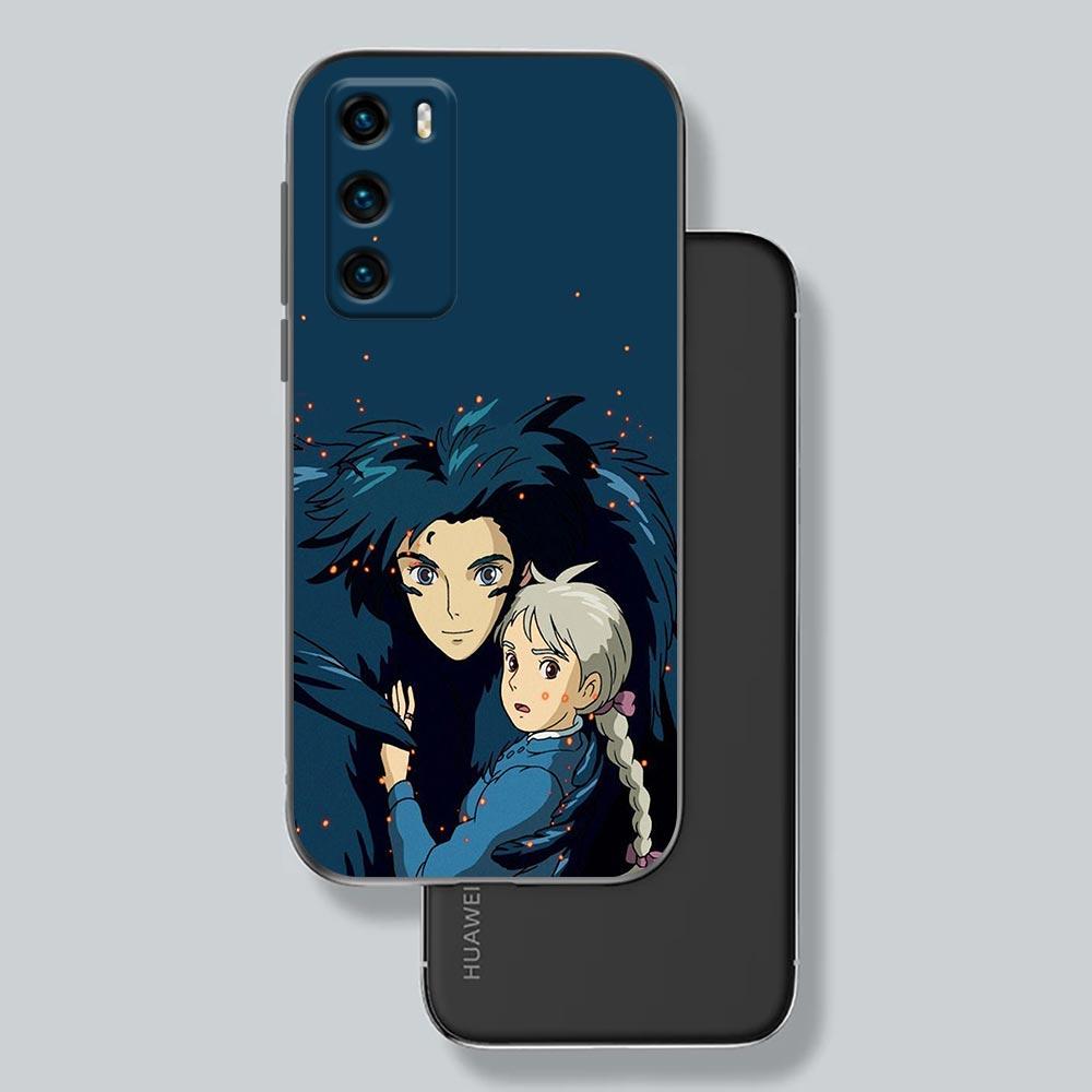 Чехол для телефона Huawei P30 P40 P20 Lite P50 Pro P Smart Z 2019 2020, чехлы Fundas Cover Миядзаки Хаяо аниме «Ходячий замок Хаула»