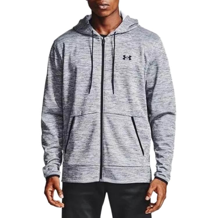 Under Armour Logo Hooded Long Sleeve Zip Jacket Men jackets 1357110-014