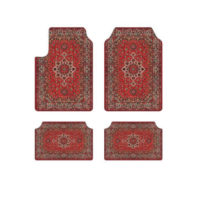 Vintage Persia Kilim Complete Car Foot Mat Machine Made Suede Anti-Skid PVC Bottom Wear Resistant Universal Car Interior Rug