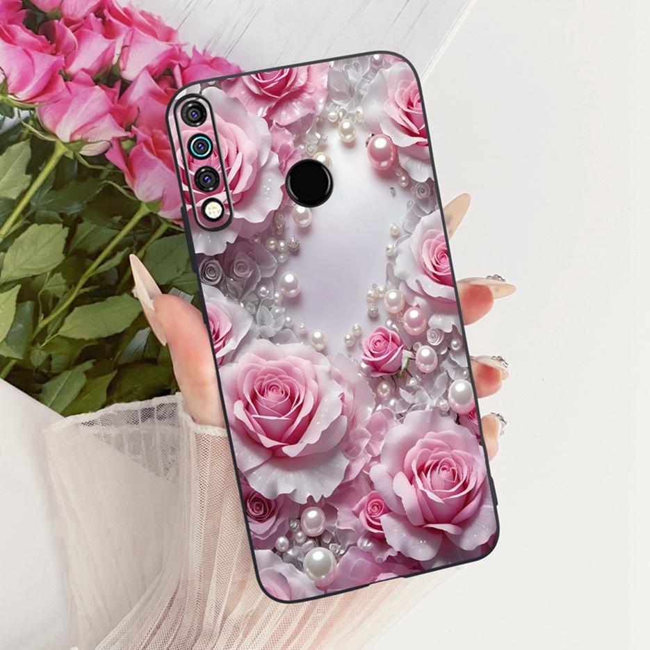 For Tecno Spark 4 Case KC8 Luxury Flowers Butterfly Painted Cover Soft Silicone Case For Tecno Camon 12 Camon12 CC7S Spark4 Bags