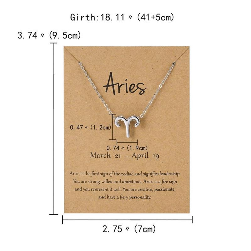 12 Созвездие Двухцветный Знак Зодиака Скорпион Ожерелье Подвеска Лев Подвески Ювелирные Изделия Подарки Ювелирные Изделия Колье Овен Рак