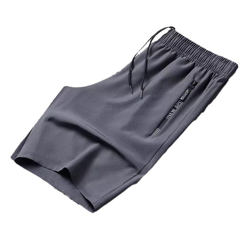 Мужские шорты, тонкие повседневные спортивные летние брюки с пятью точками, свободные пляжные брюки, бриджи, мужские брюки