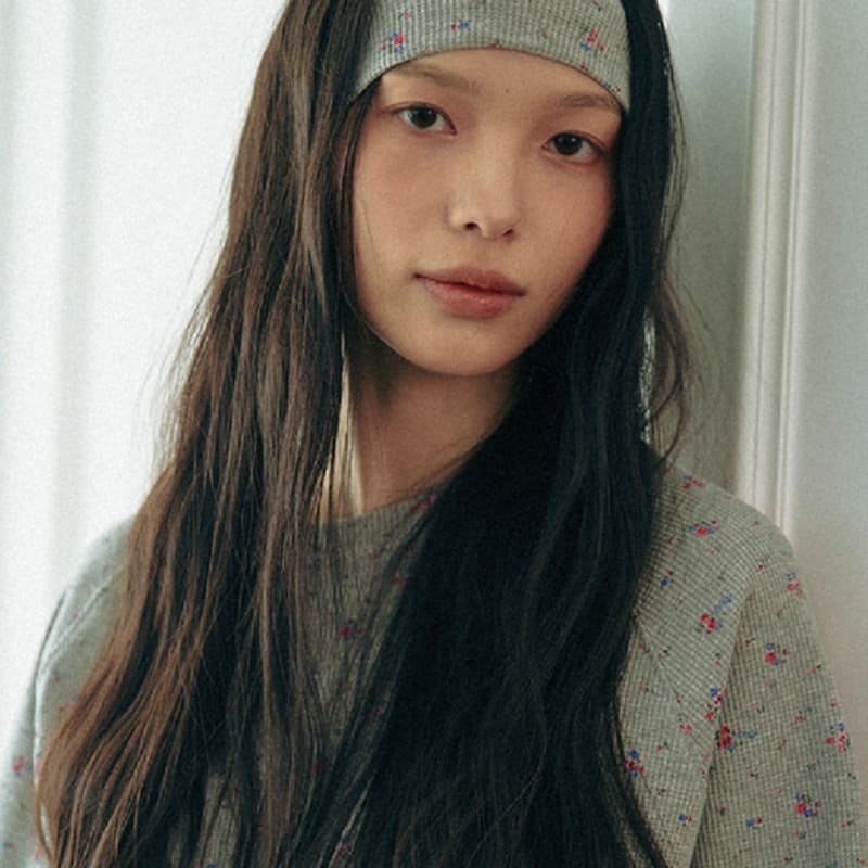 КОКИСИ Повязка на голову с цветами (меланж)