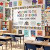 Self Adhesive Border Sticker Roll Book Pattern Classroom Border Sticker  Library Decor