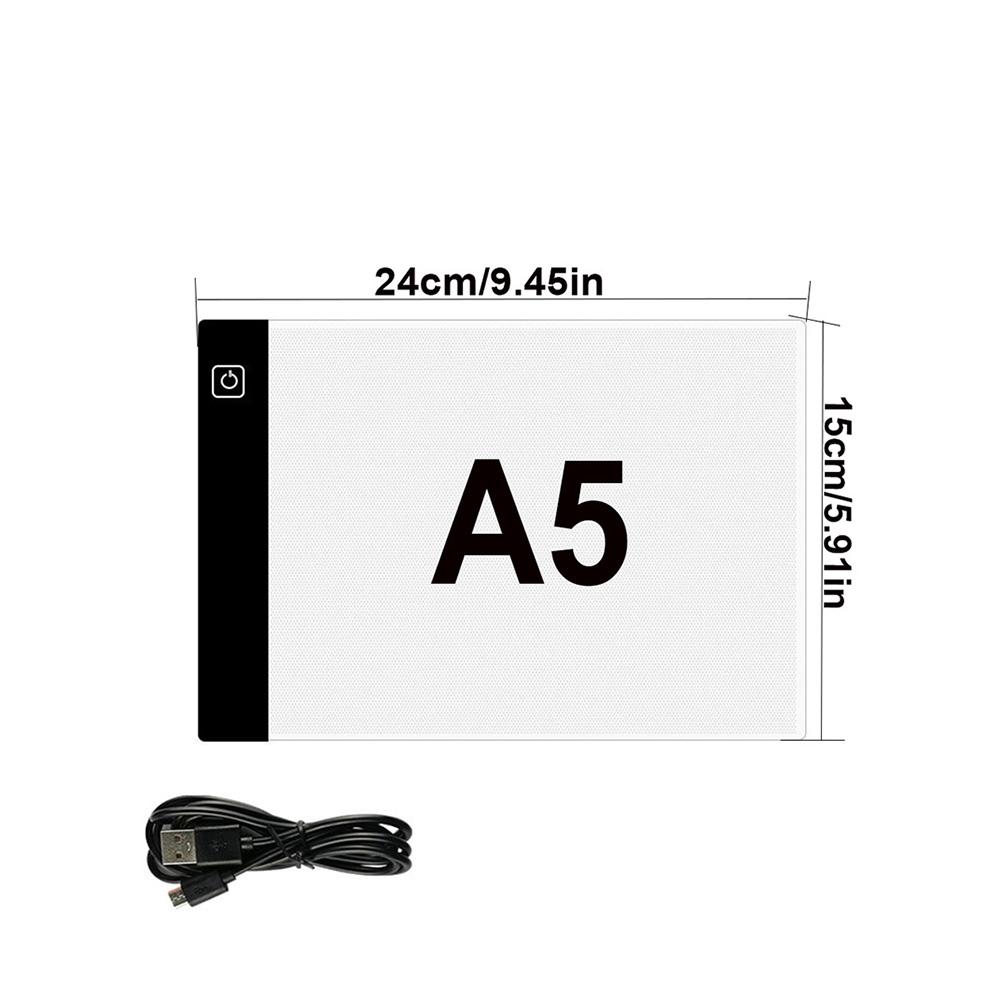New A4/A5 Three Level Dimmable Led Light Pad Drawing Board Pad Tracing Light Box Eye Protection Easier for Diamond Painting