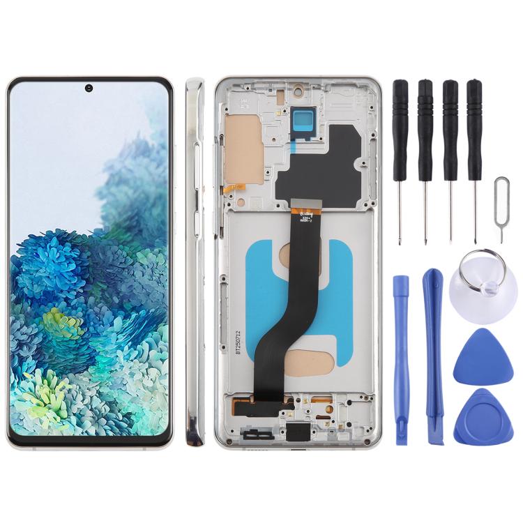 Для Samsung Galaxy S20+ SM-G985F 6,58 дюйма TFT ЖК-экран дигитайзер полный комплект с рамкой, не поддерживает идентификацию по отпечатку пальца