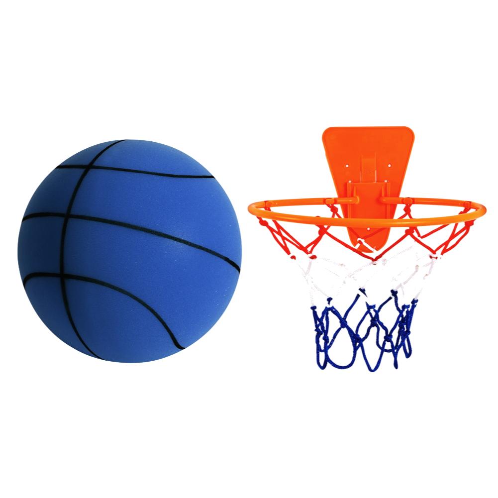 Бесшумный баскетбольный мяч из пены Размер 7/5 Рифленый безвоздушный пенопластовый баскетбольный мяч для тихого дриблинга, тренировок в помещении, бесшумный отскок