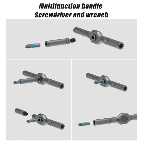 42-in-1 Magnetic Screwdriver Set with Ratcheting Handle Ergonomic Design High Hardness Multi Bit Magnetic