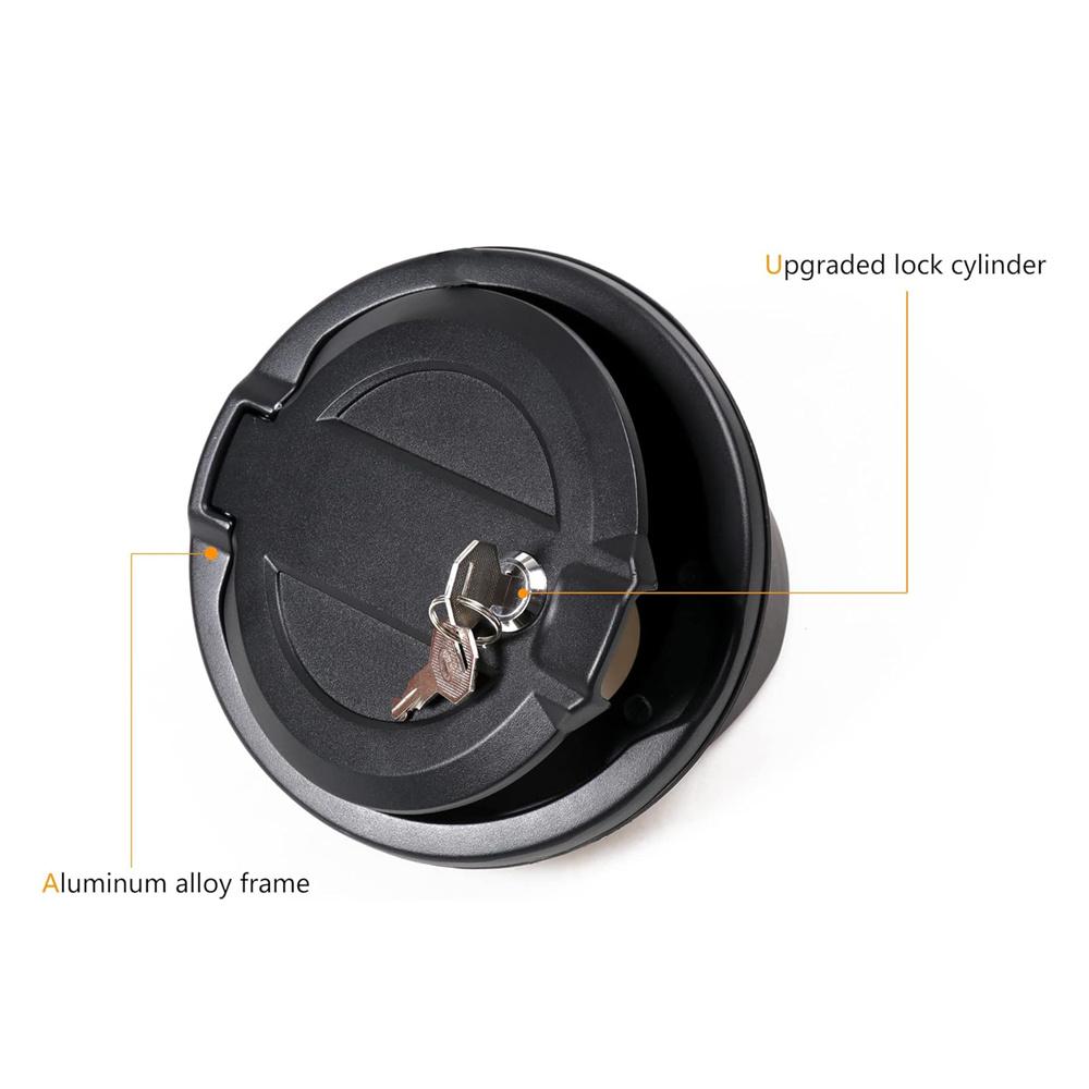 Крышка бензобака с замком для Jeep Wrangler JL 2018-2023, накладка на крышку горловины бензобака