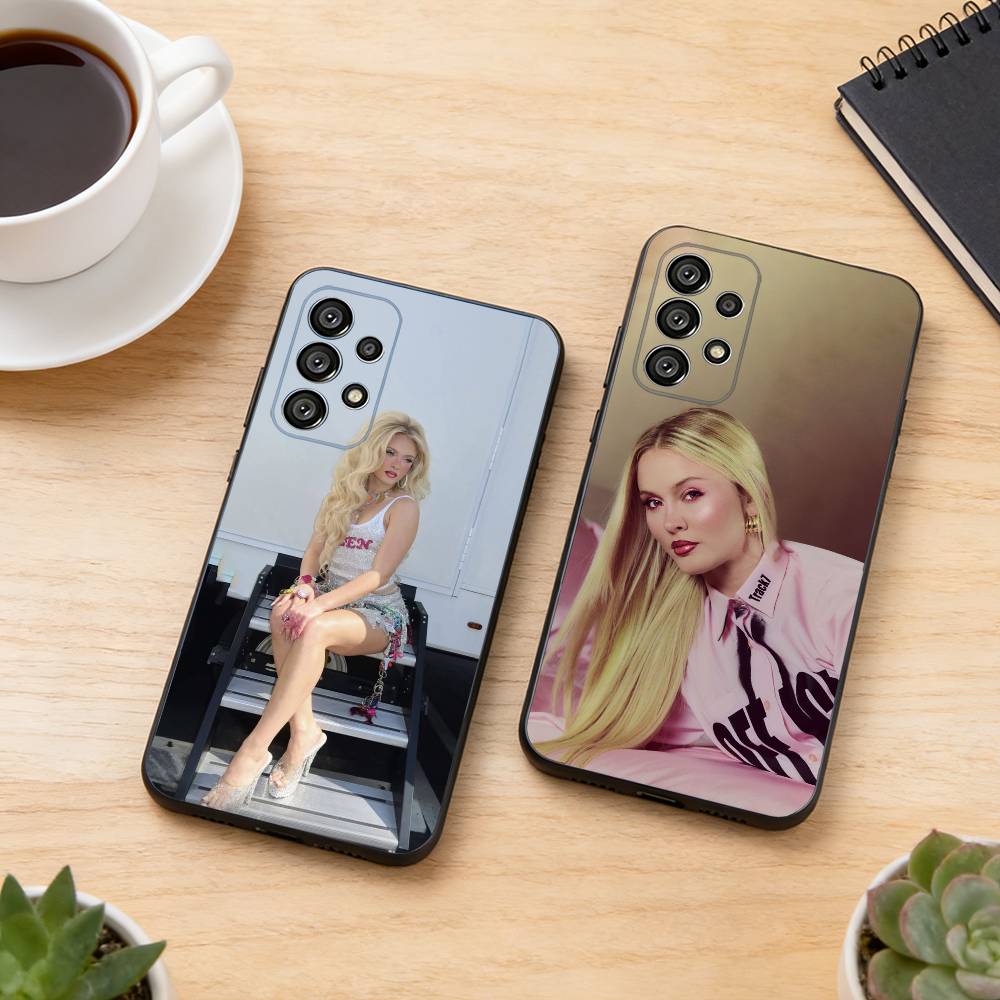 Чехол для телефона Zara Larsson V-Venus для Samsung S25, S24, S21, S22, S23, S30, Ultra, S20, Plus, Fe, Lite, Note, 10, Черный чехол