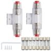 2x Car Audio Refit AGU Fuse Holder 4/8 Gauge Wire W/ 100A 80A 60A 30A Fuses Kit
