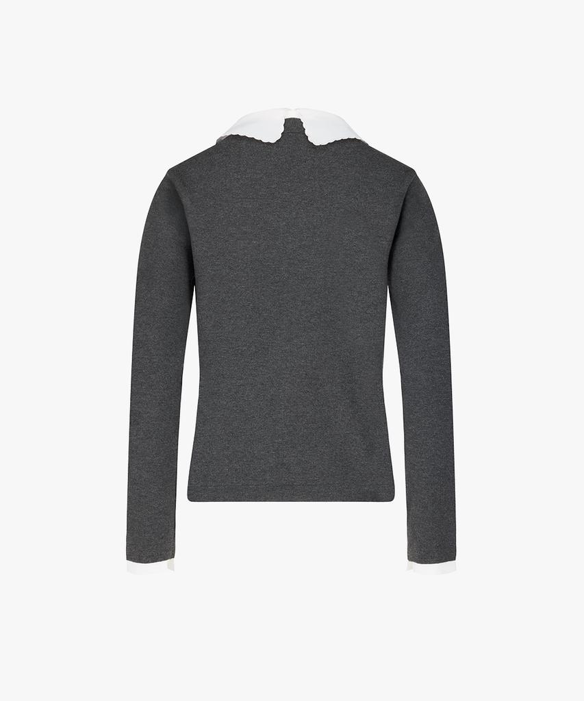 FAIRLIAR GOLF Lace Collar Detachable Knit (Charcoal)