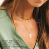 EMANCO Not Fade 3Pcs Minimalist Stainless Steel Necklace Women Layered Chain Choker Necklace for Women Pendant Necklace Jewelry