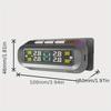Solar Car TPMS with Digital Display and Real-Time Tire Pressure Alerts