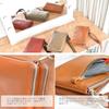 7645-OK Made in Japan Genuine Leather Shoulder Bag for Women, Cowhide Leather Wallet with Double Zipper, Convenient Storage, Popular, Easy to Use,
