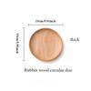 Wooden Dish Decor Tray Japanese Tableware Solid Wood Plate Fruit and Hotel Barbecue and Wooden Dining Plate Rubber Wooden Tray