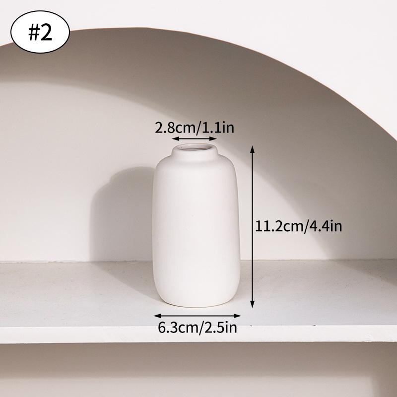 Ins White Ceramic Vase Room Decor Modern Ceramic Flowers Bottle Decorative Aesthetic Flowers Vase Wedding Home Decoration