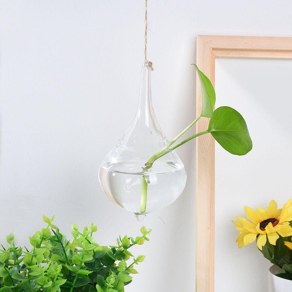 Creative Home Decoration Garden Supplies Hanging Glass Plant Pot Terrarium Container Glass Vase
