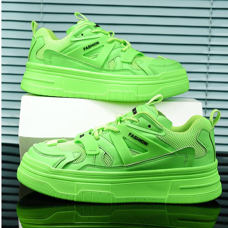 Men Breathable Mesh Thick Sole Sneakers Casual Shoes Fashion Style Everyday Walking and Casual Wear Commuting and Travel Sizes 39-45