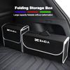 Car Logo Trunk Organizer Box Large Capacity Folding Storage Bag For Dacia Stepway Dokker Lodgy Jogger MCV Duster Spring Sandero