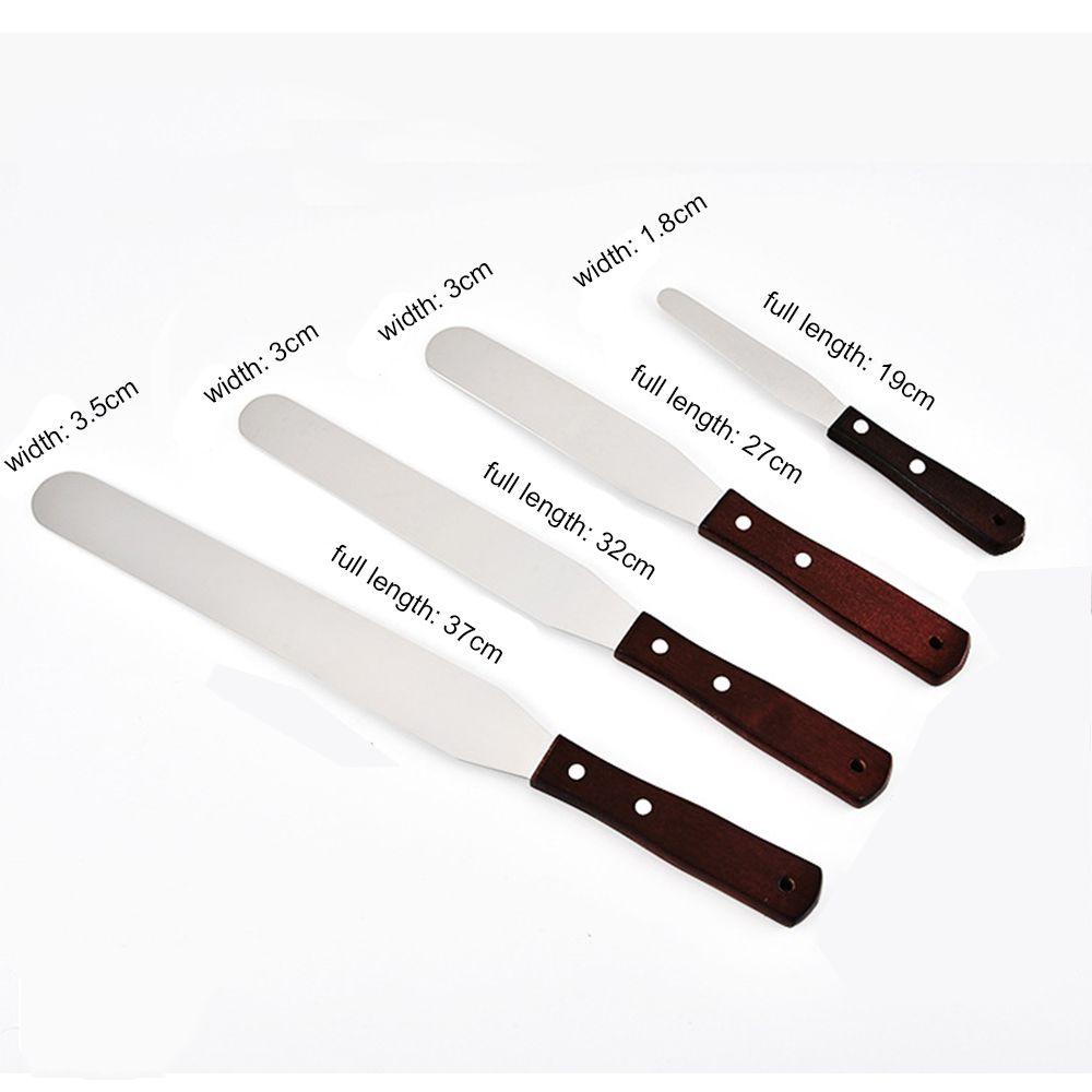 Inch Stainless Steel Decoration Smoother Pastry Baking Butter Icing Frosting Cake Spatula Cream