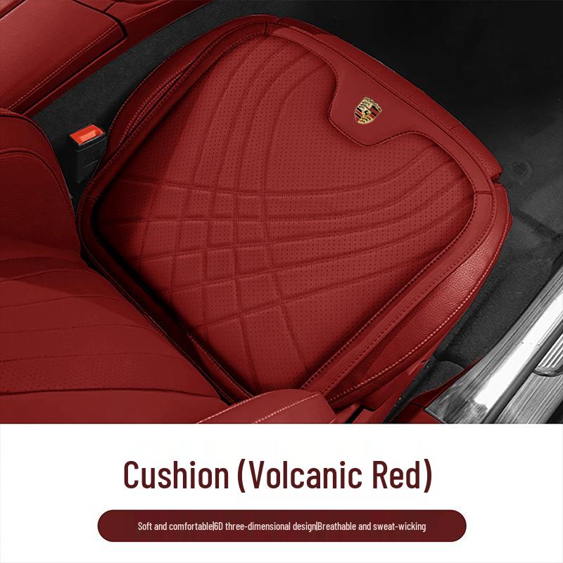 Комплект комфорта для автомобиля Porsche: Подголовник, поясничная поддержка и подушка сиденья для комфорта шеи и спины в Cayenne, Macan, Panamera, 718 и Taycan.