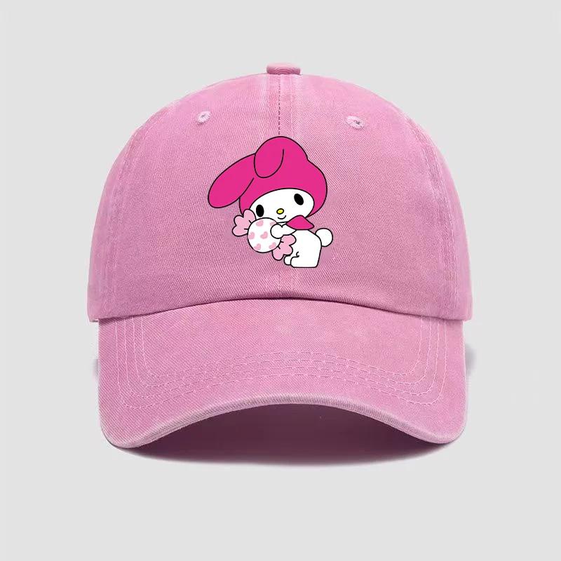 Kuromi Baseball Caps Adult Outdoor Hat Cute Anime Melody Cinnamoroll Sanrios Cap Cotton Cartoon Bonnet Girl Headgear Women Gift